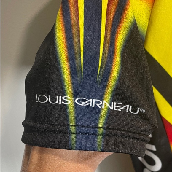 Louis Garneau Men's Cycling Jersey - Yellow and Black - Picture 6 of 8